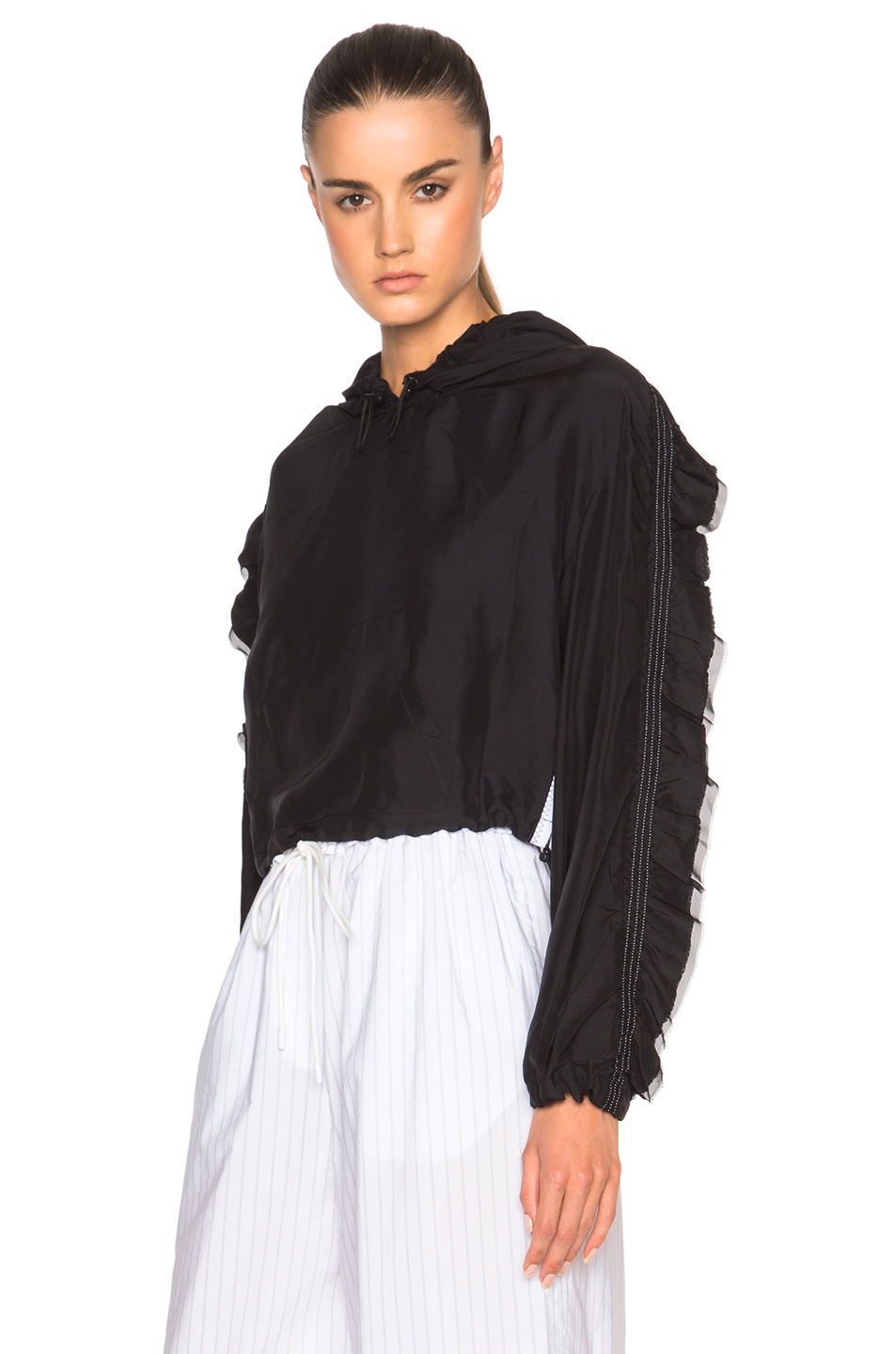 图象2 3.1 phillip lim flare sleeve anorak jacket – 黑色