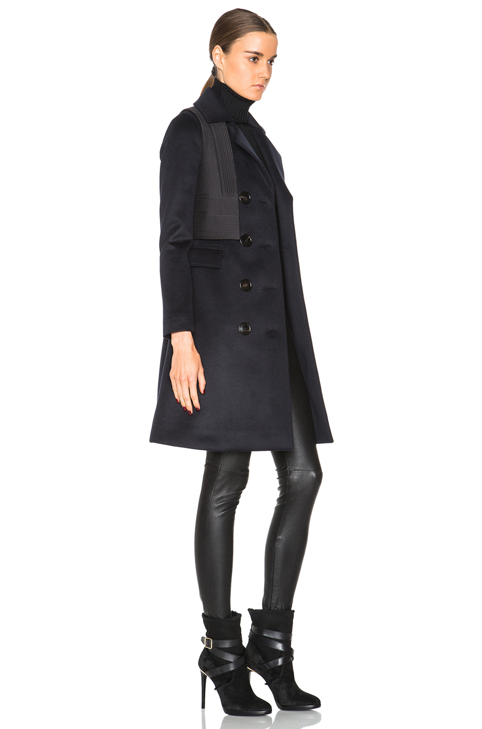 technical cashmere topcoat