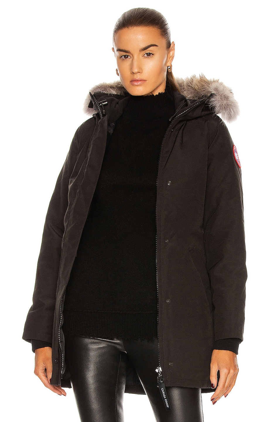 图象1 canada goose victoria parka – 黑色