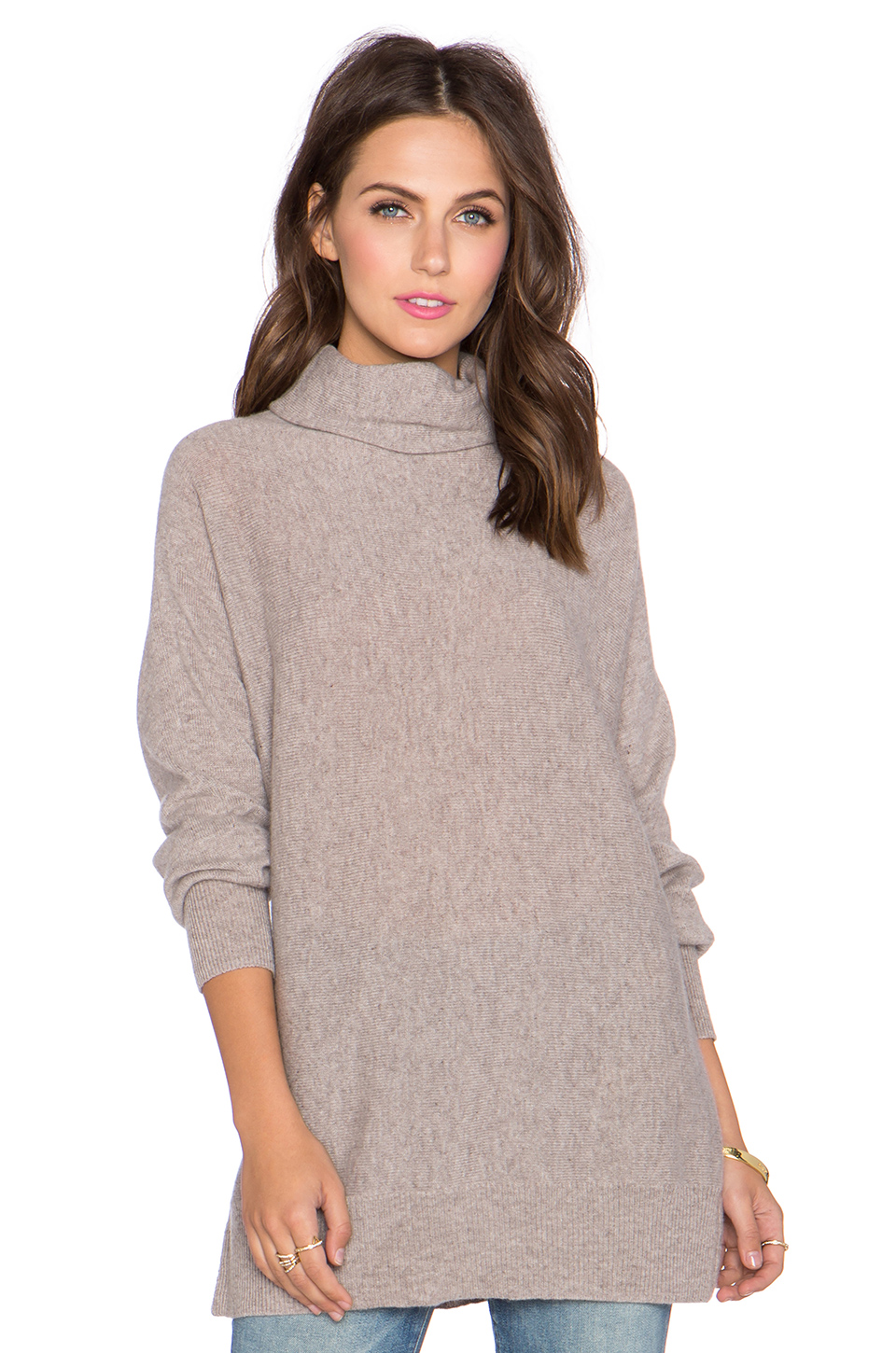 s  unfavorite autumn cashmere dolman scrunch neck sweater in