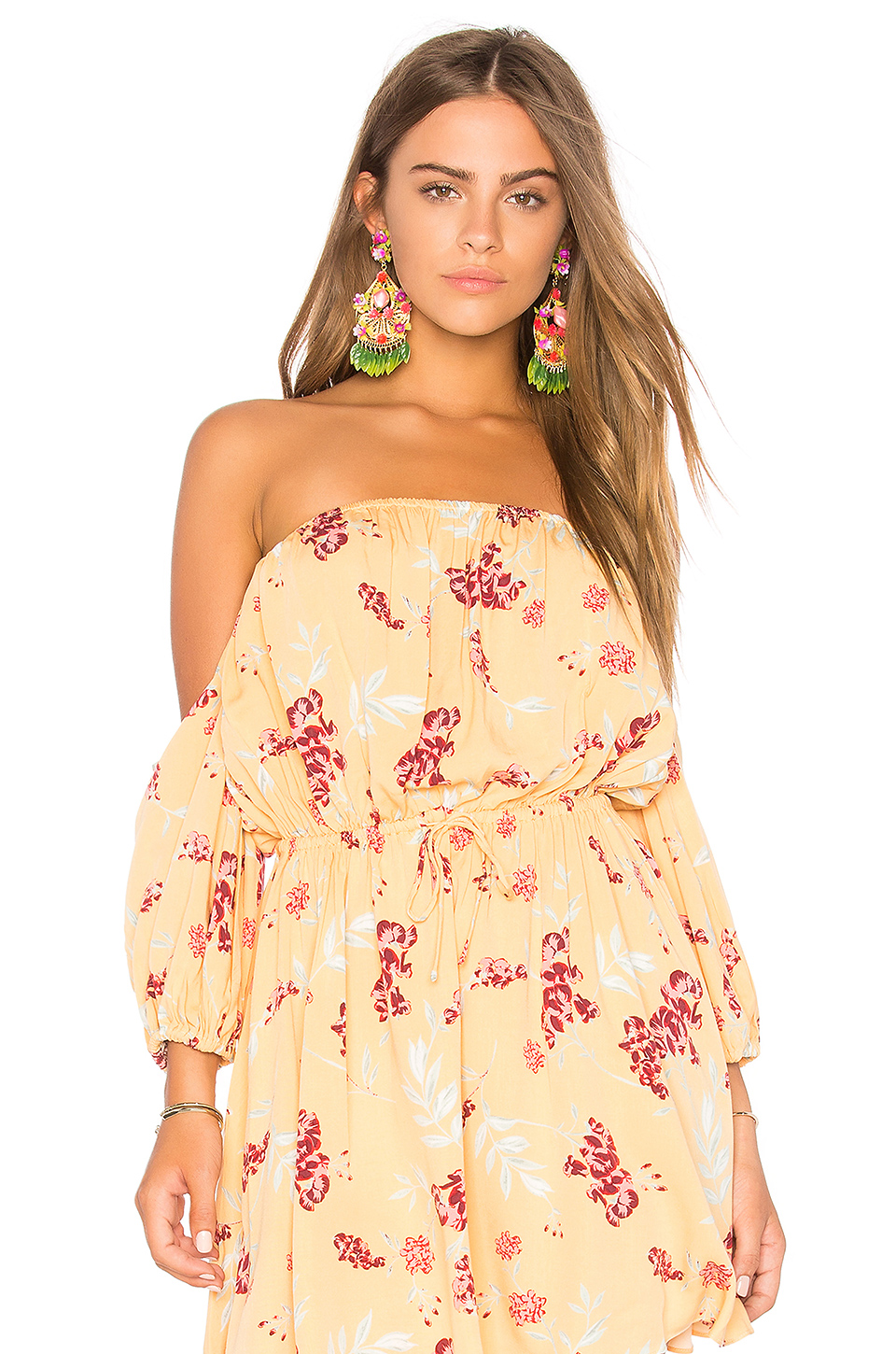 mercedes salazar fiesta flor rosa 耳饰